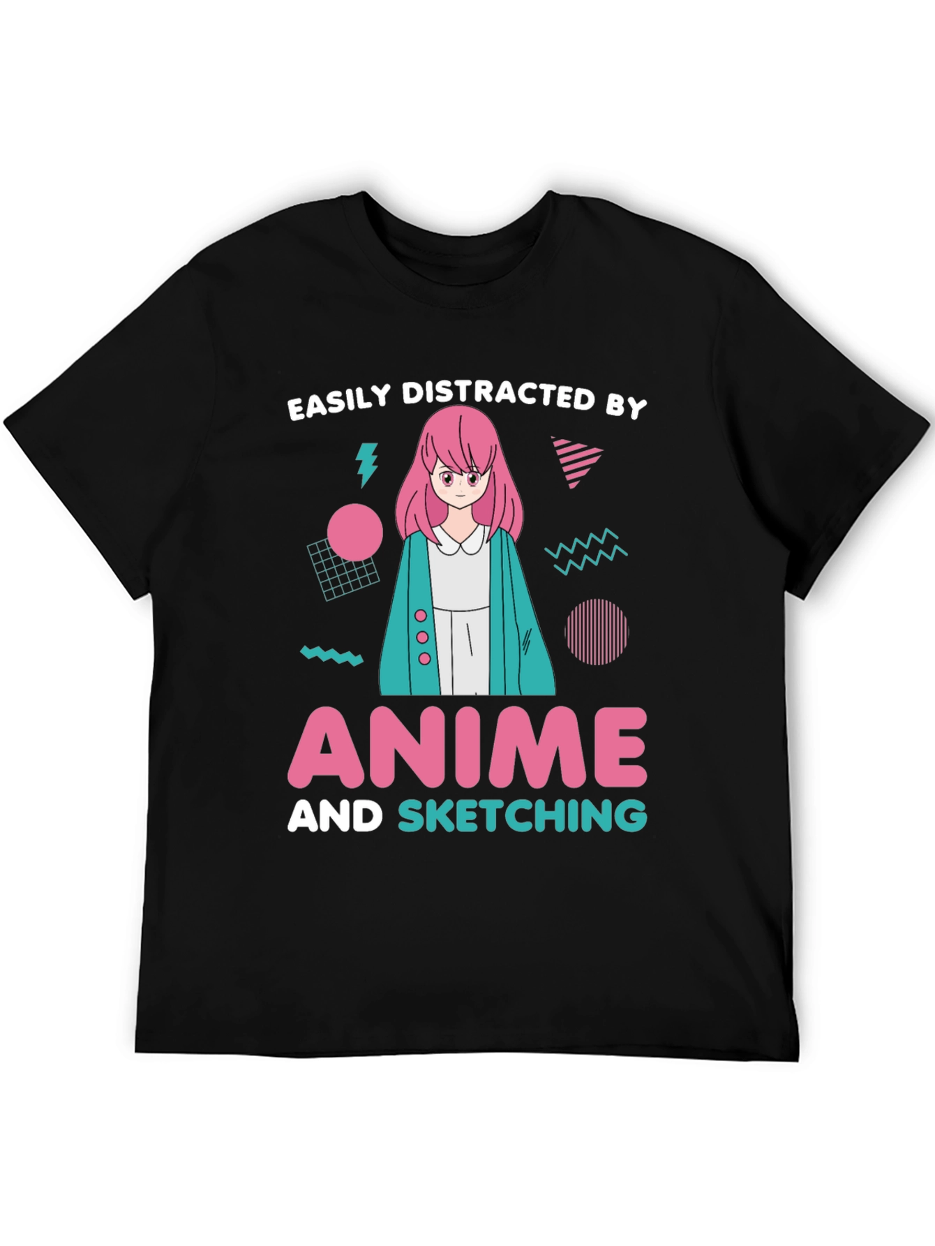 Easily Distracted By Anime Sketching T-Shirt