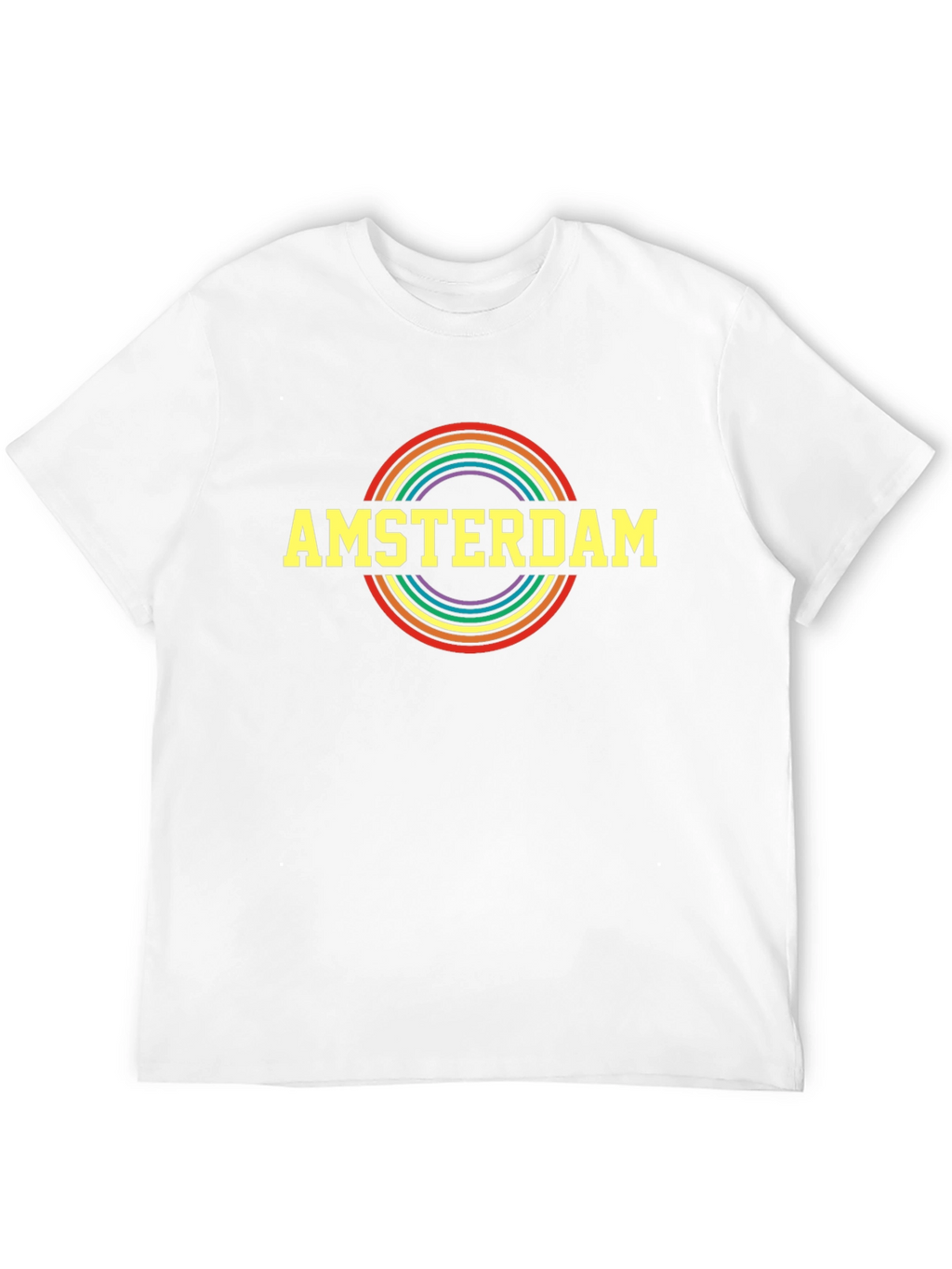 Amsterdam Pride Rainbow T-Shirt - Black
