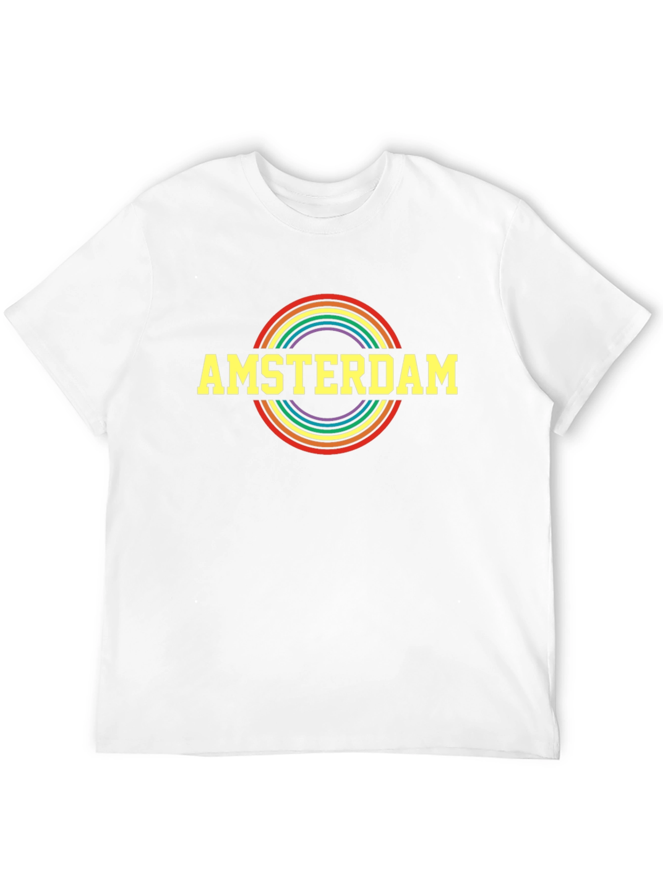 Amsterdam Pride Rainbow T-Shirt - Black
