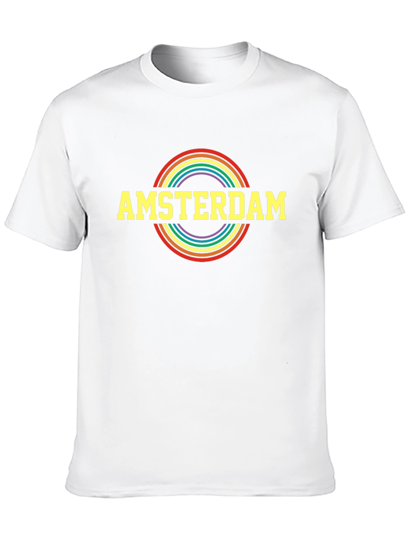 Amsterdam Pride Rainbow T-Shirt - Black