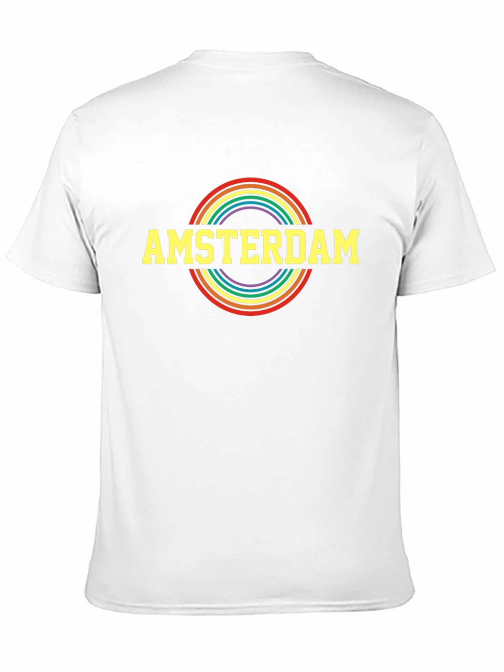 Amsterdam Pride Rainbow T-Shirt - Black