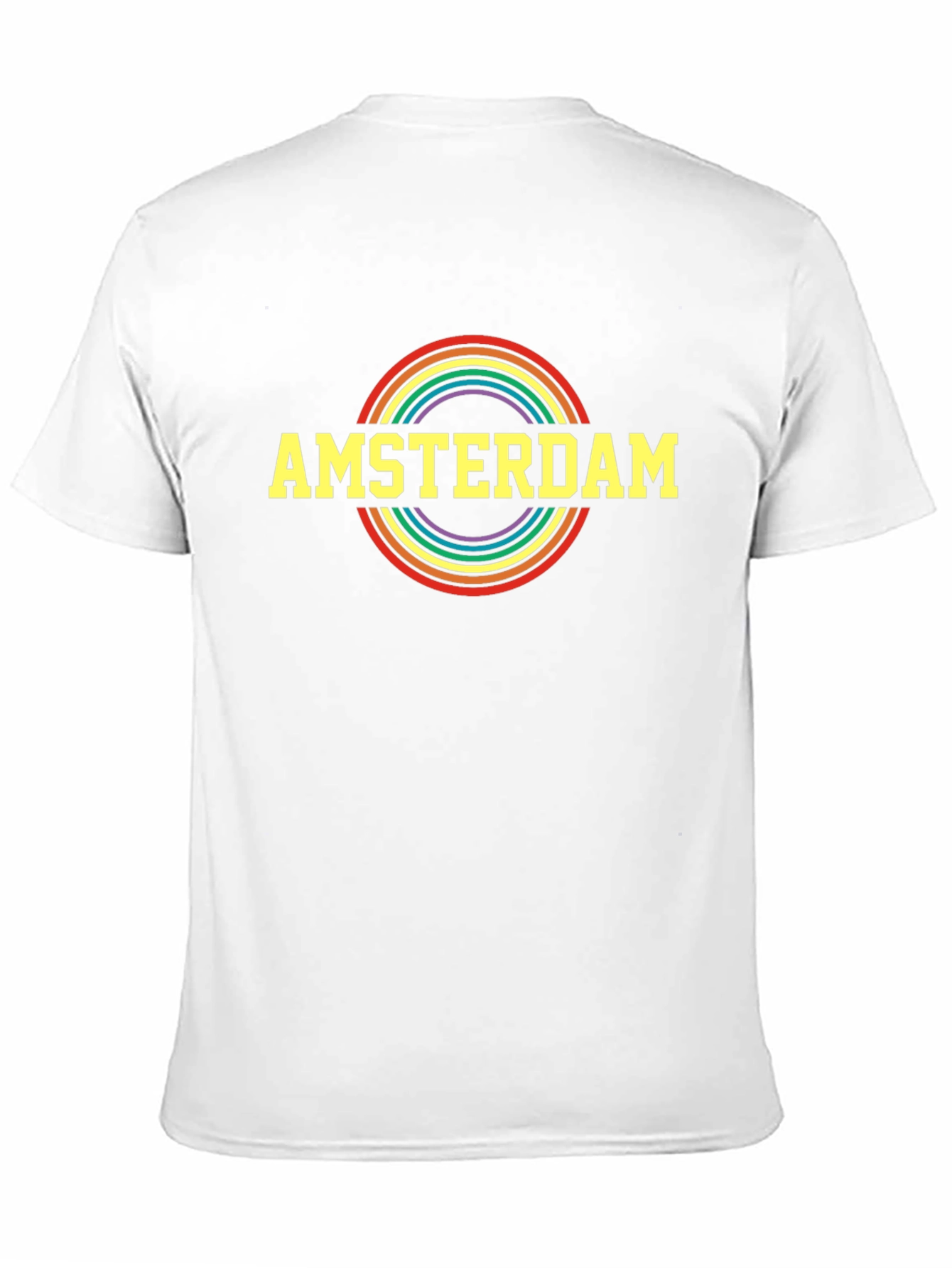 Amsterdam Pride Rainbow T-Shirt - Black
