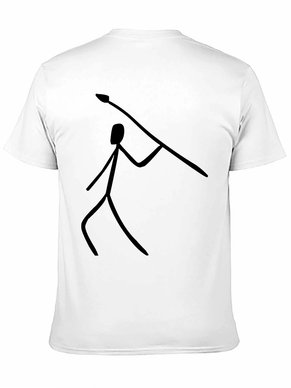 Caveman Spear T-Shirt - Black Graphic Tee