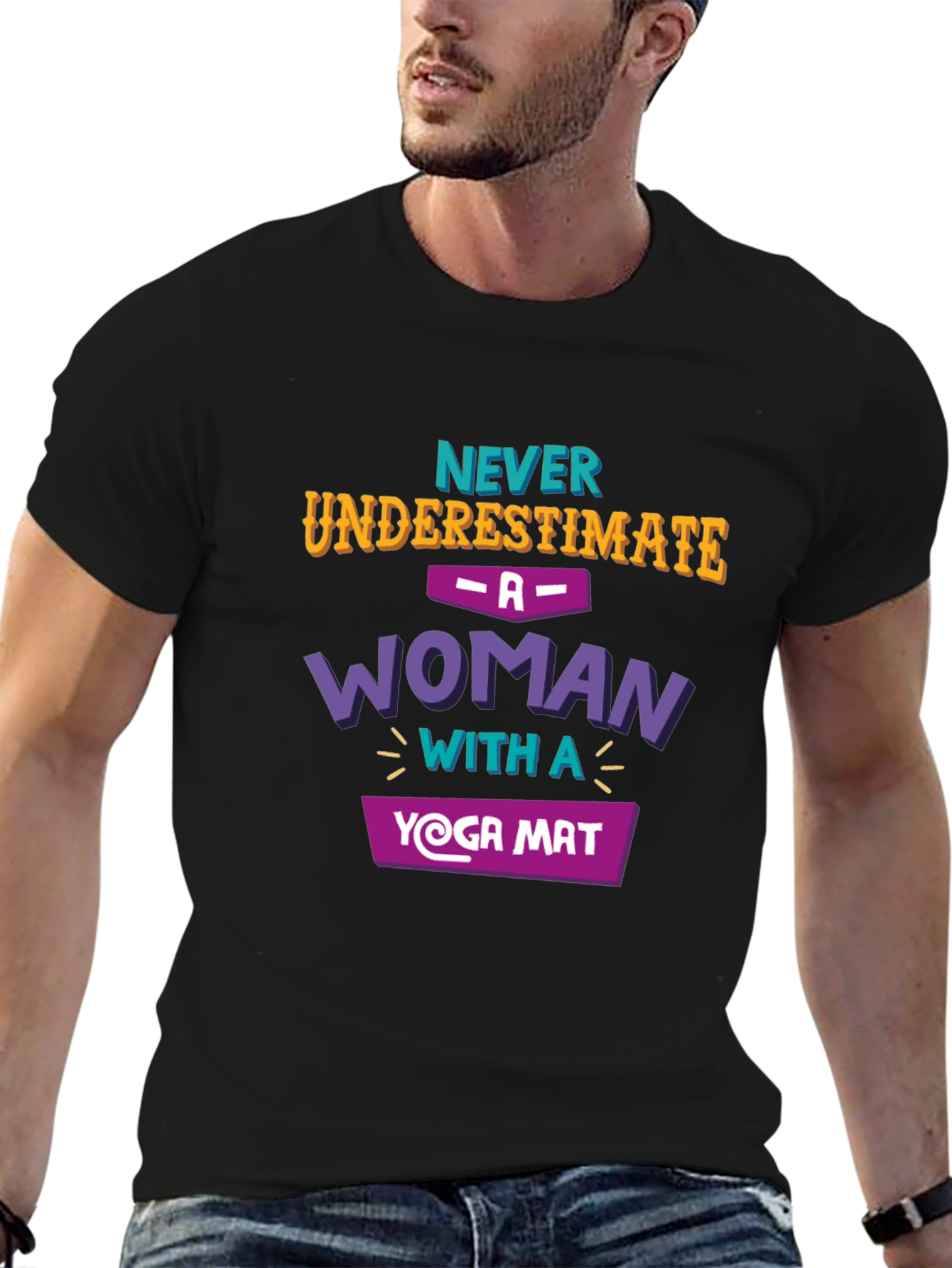 Yoga Woman T-Shirt - Never Underestimate