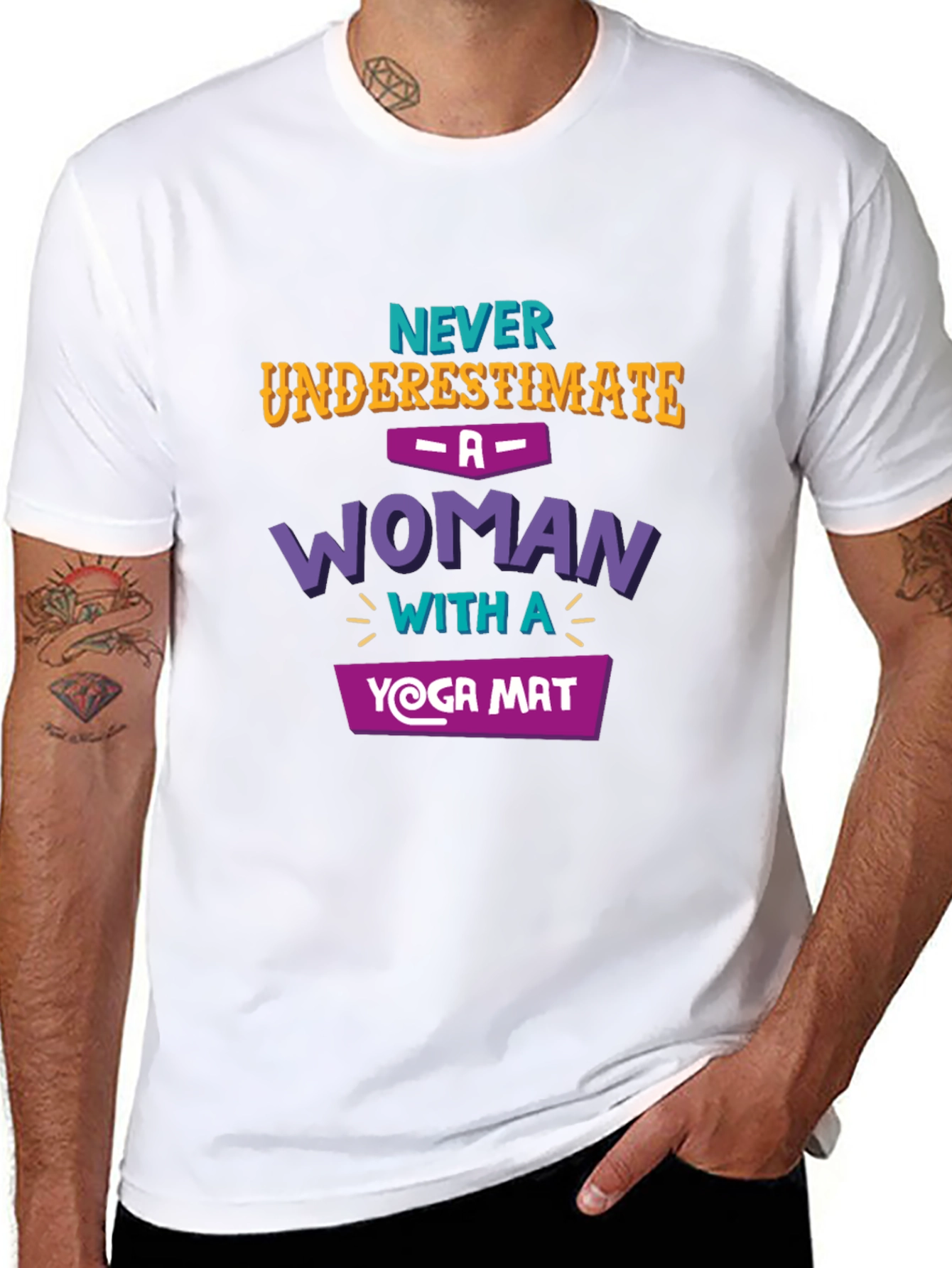 Yoga Woman T-Shirt - Never Underestimate