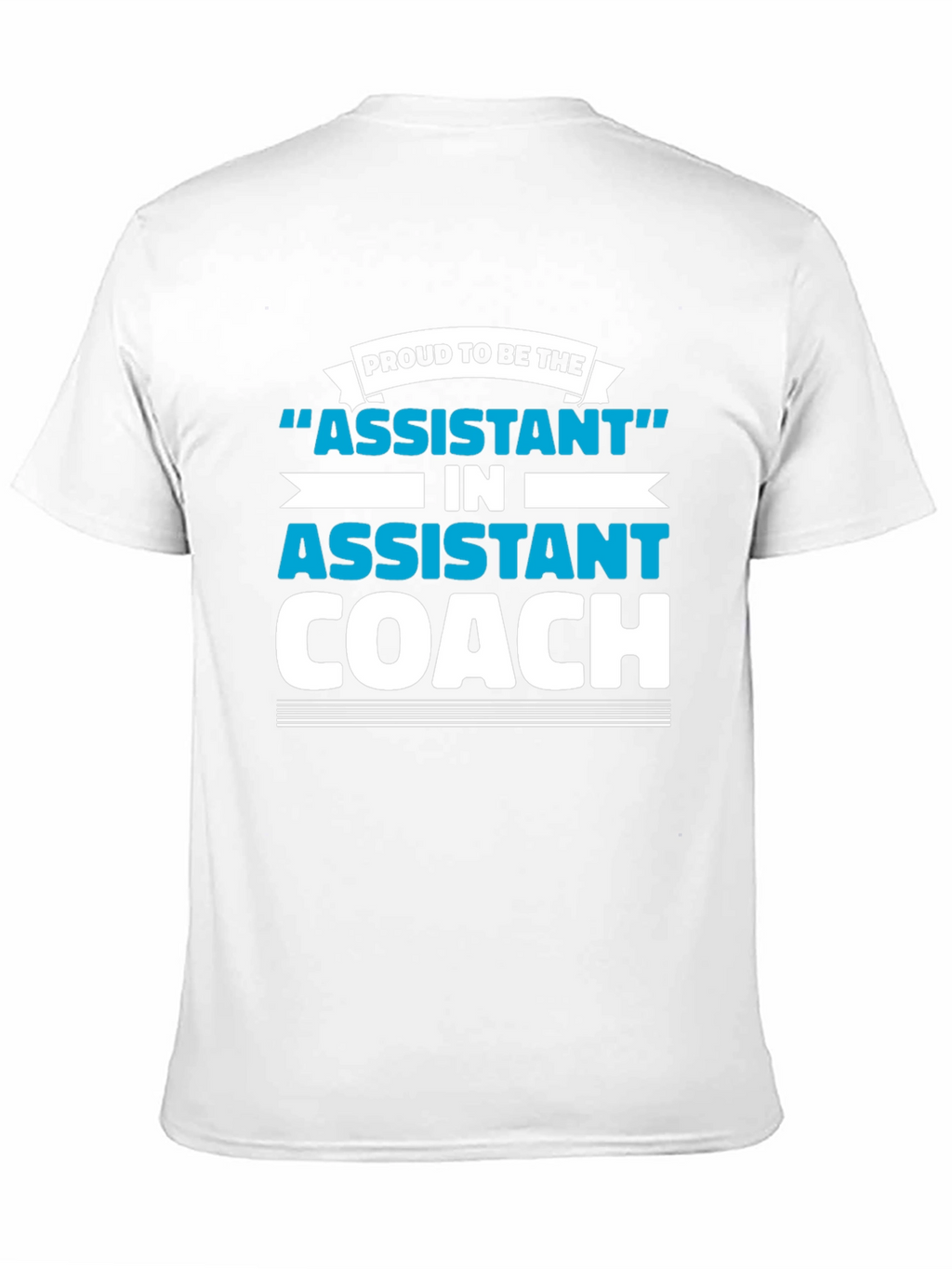 Proud Assistant Coach Graphic Tee - Black