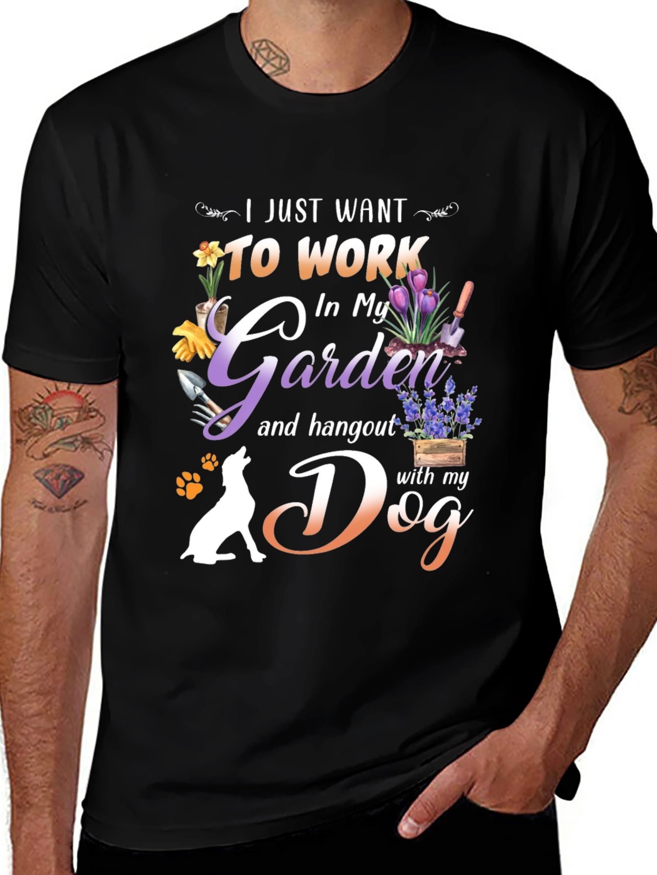Garden & Dog Life T-Shirt – Funny Dog Lover Tee
