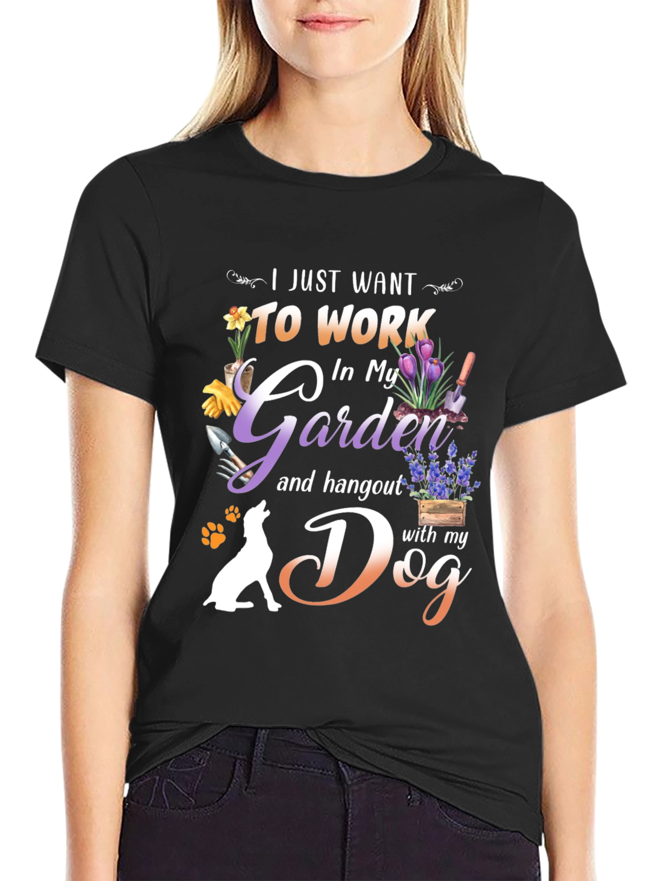 Garden & Dog Life T-Shirt – Funny Dog Lover Tee