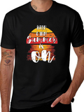 Keep Calm Summer Is On Black T-Shirt