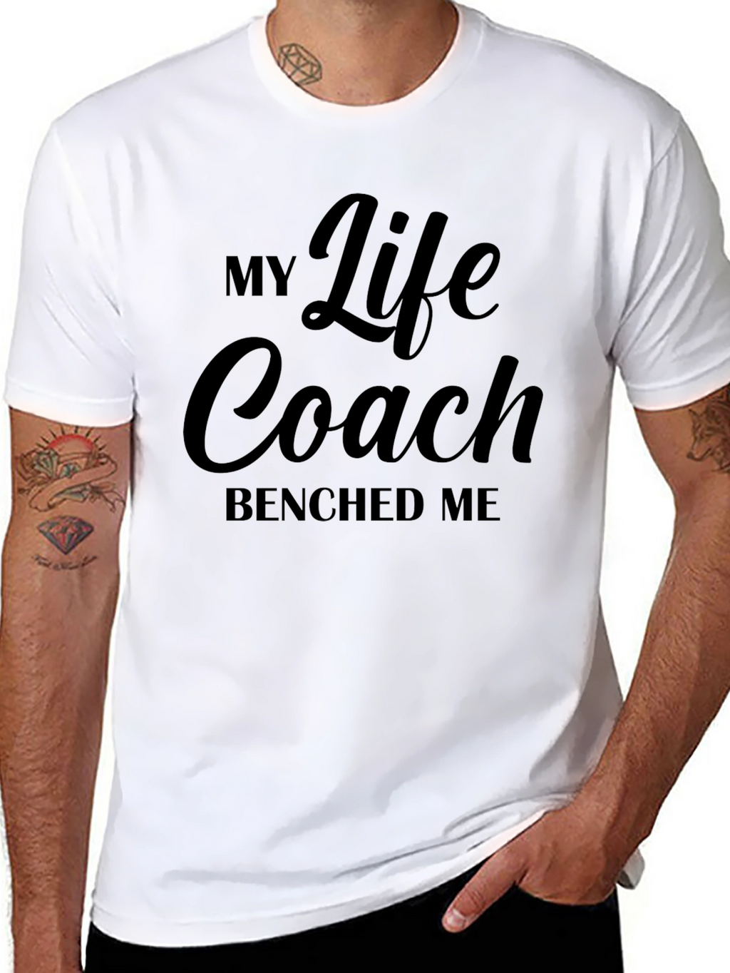 My Life Coach Benched Me Graphic Tee