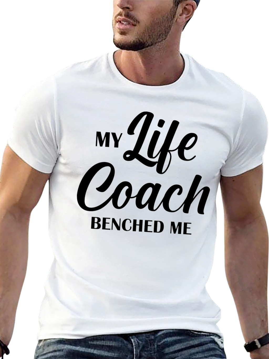 My Life Coach Benched Me Graphic Tee