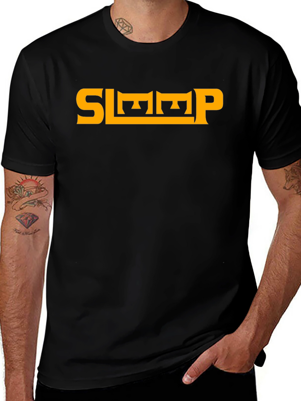 Sleep Band Logo Black T-Shirt