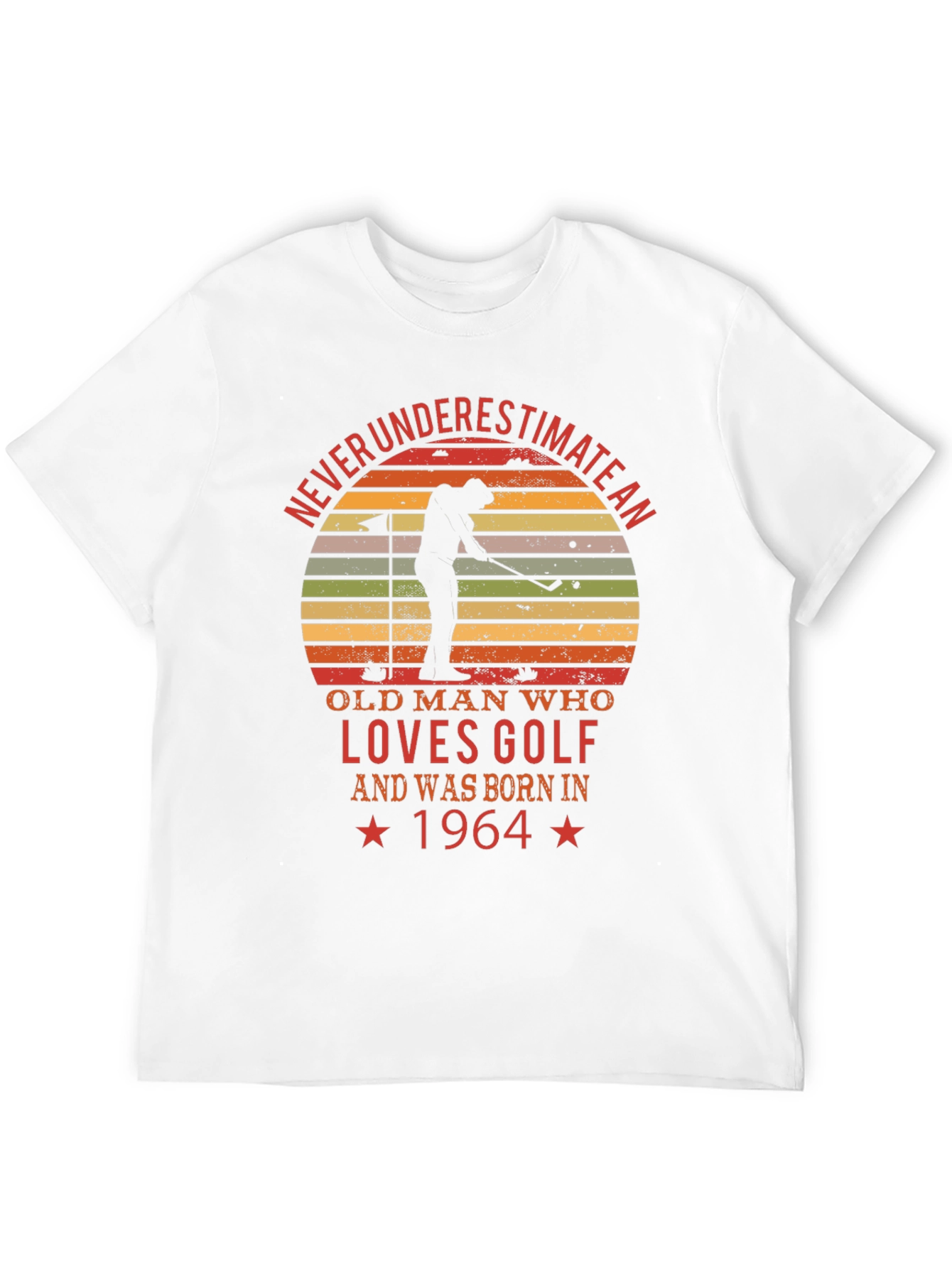 Never Underestimate Golf 1964 T-Shirt