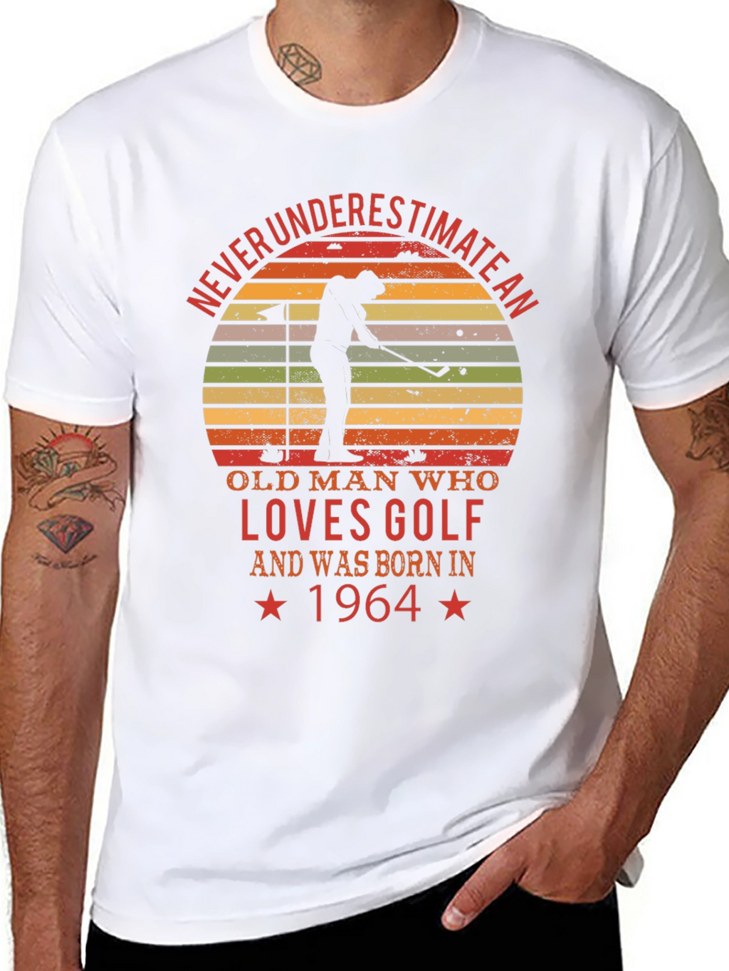 Never Underestimate Golf 1964 T-Shirt