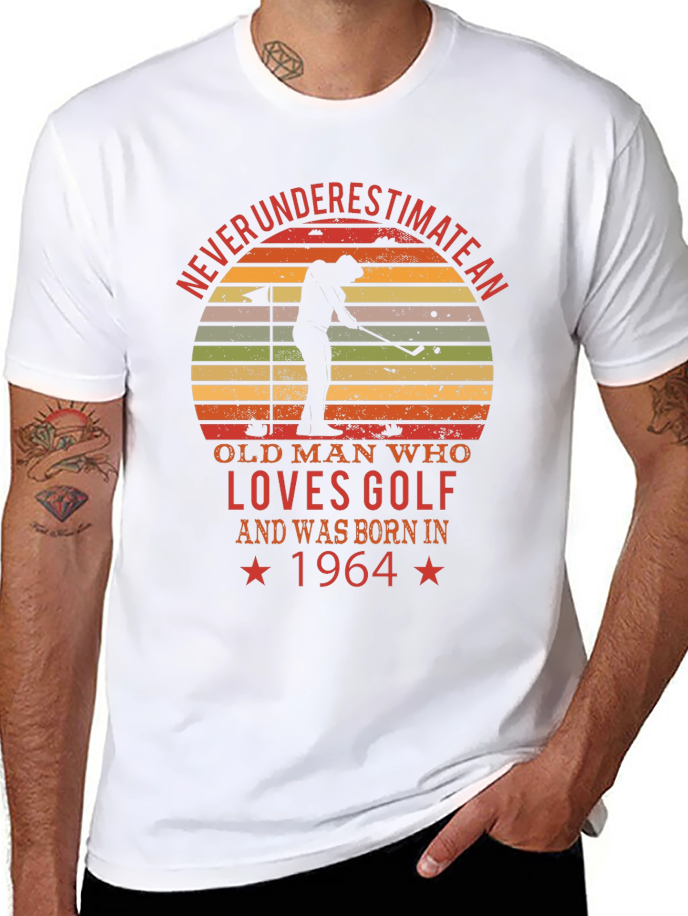 Never Underestimate Golf 1964 T-Shirt