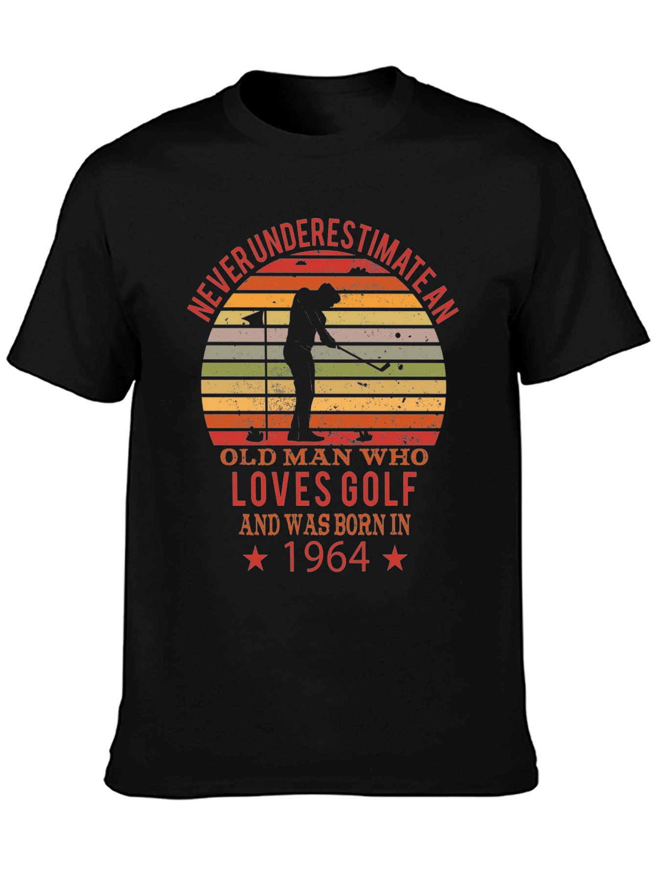 Never Underestimate Golf 1964 T-Shirt