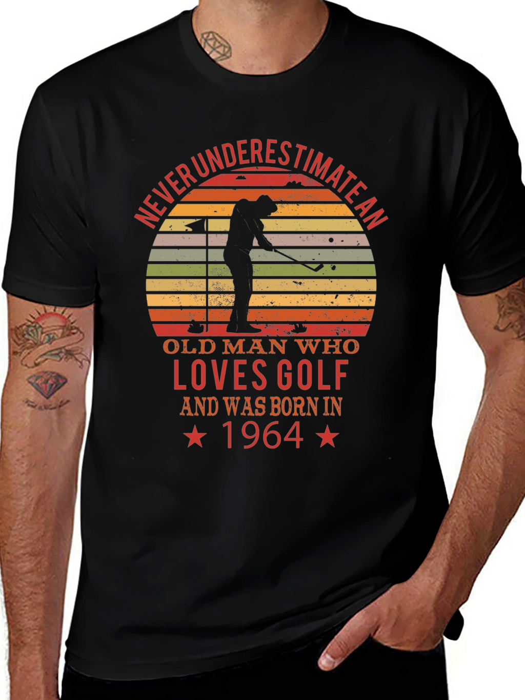 Never Underestimate Golf 1964 T-Shirt