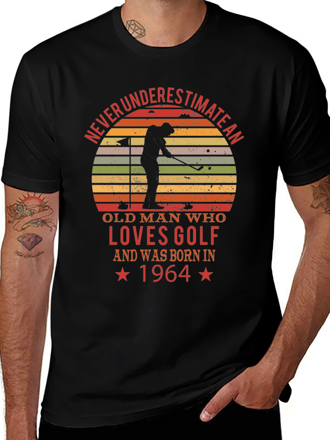 Never Underestimate Golf 1964 T-Shirt