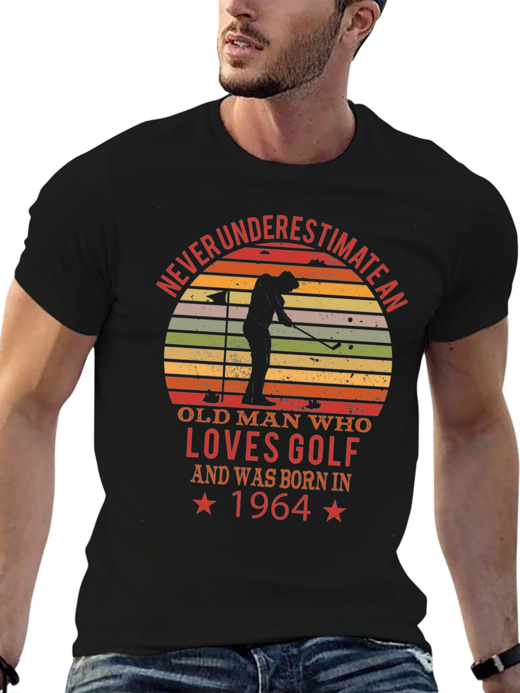 Never Underestimate Golf 1964 T-Shirt