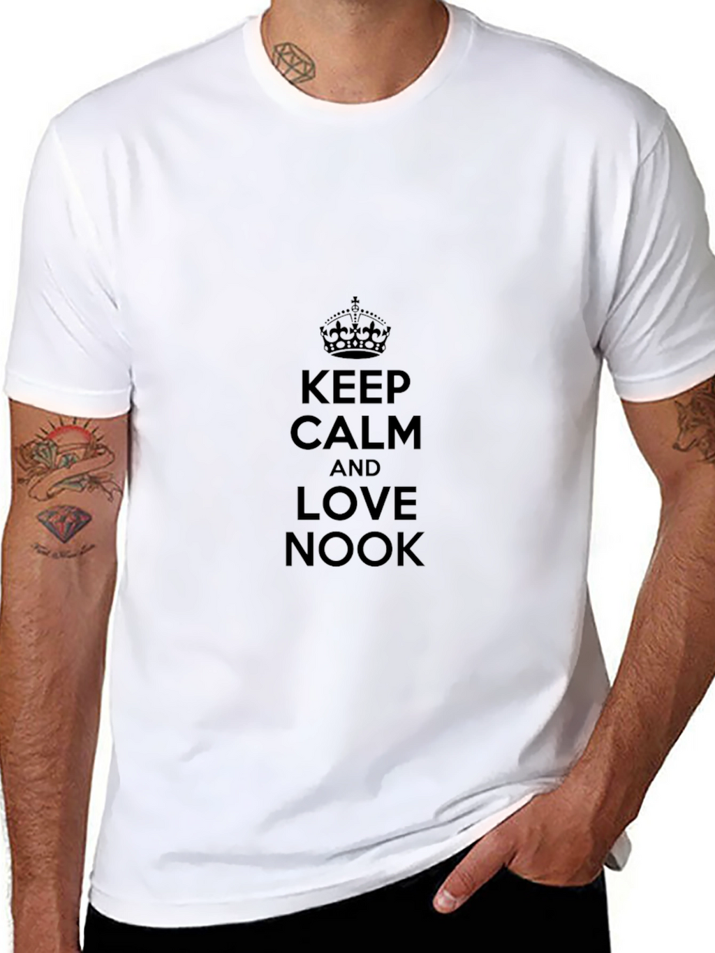 Keep Calm and Love Nook Black T-Shirt