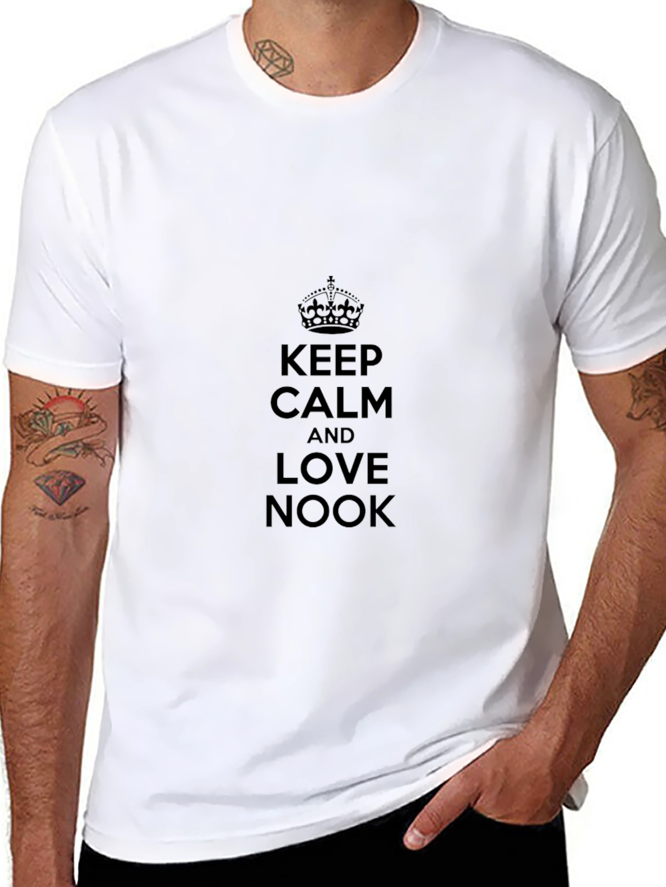 Keep Calm and Love Nook Black T-Shirt