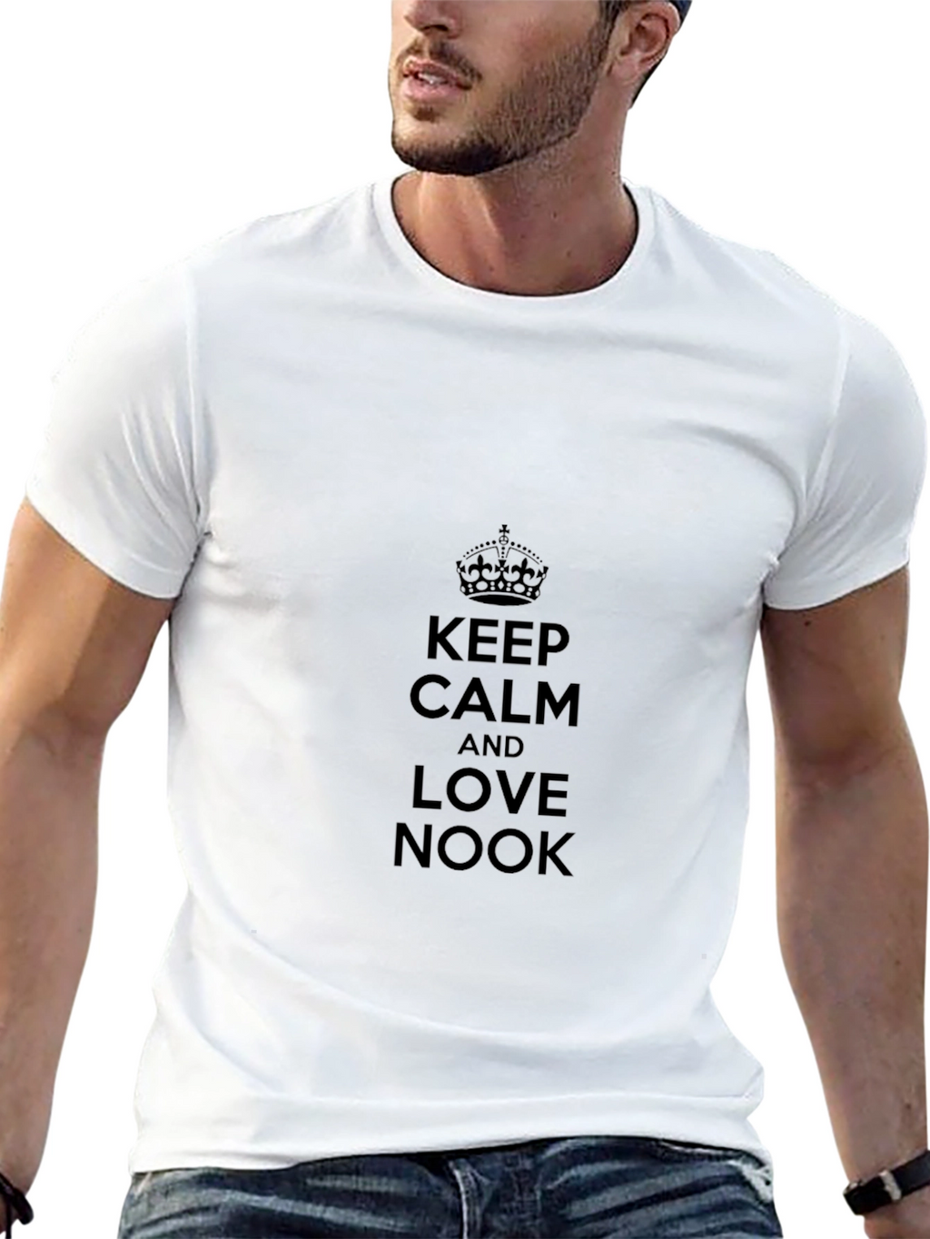 Keep Calm and Love Nook Black T-Shirt