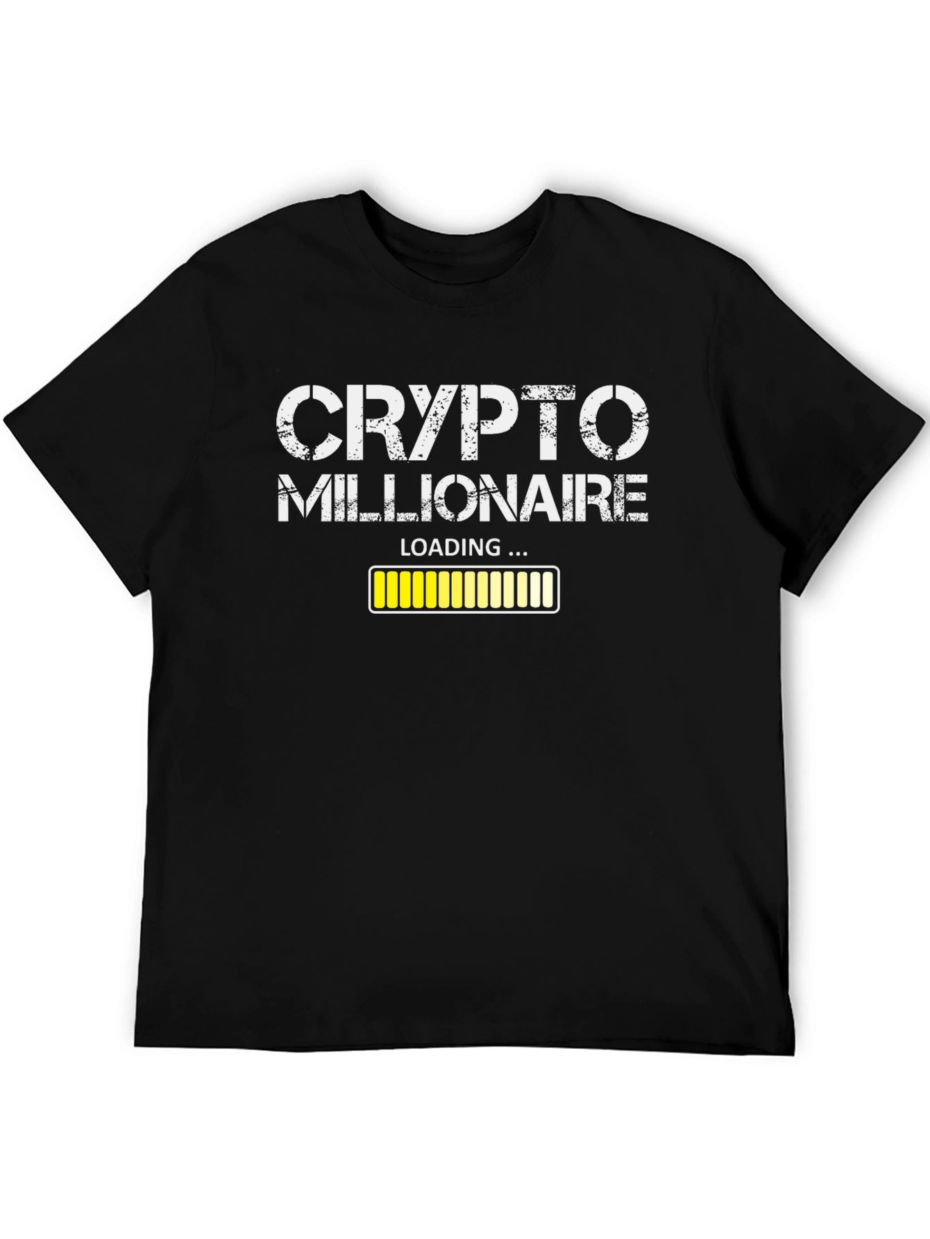 Crypto Millionaire Loading Black T-Shirt