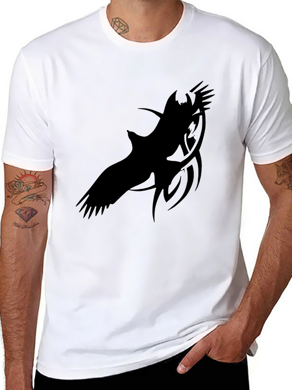 Black Eagle Graphic Tee - Menswear