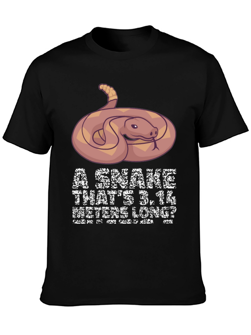 Funny Snake Pi Day Mens T-Shirt