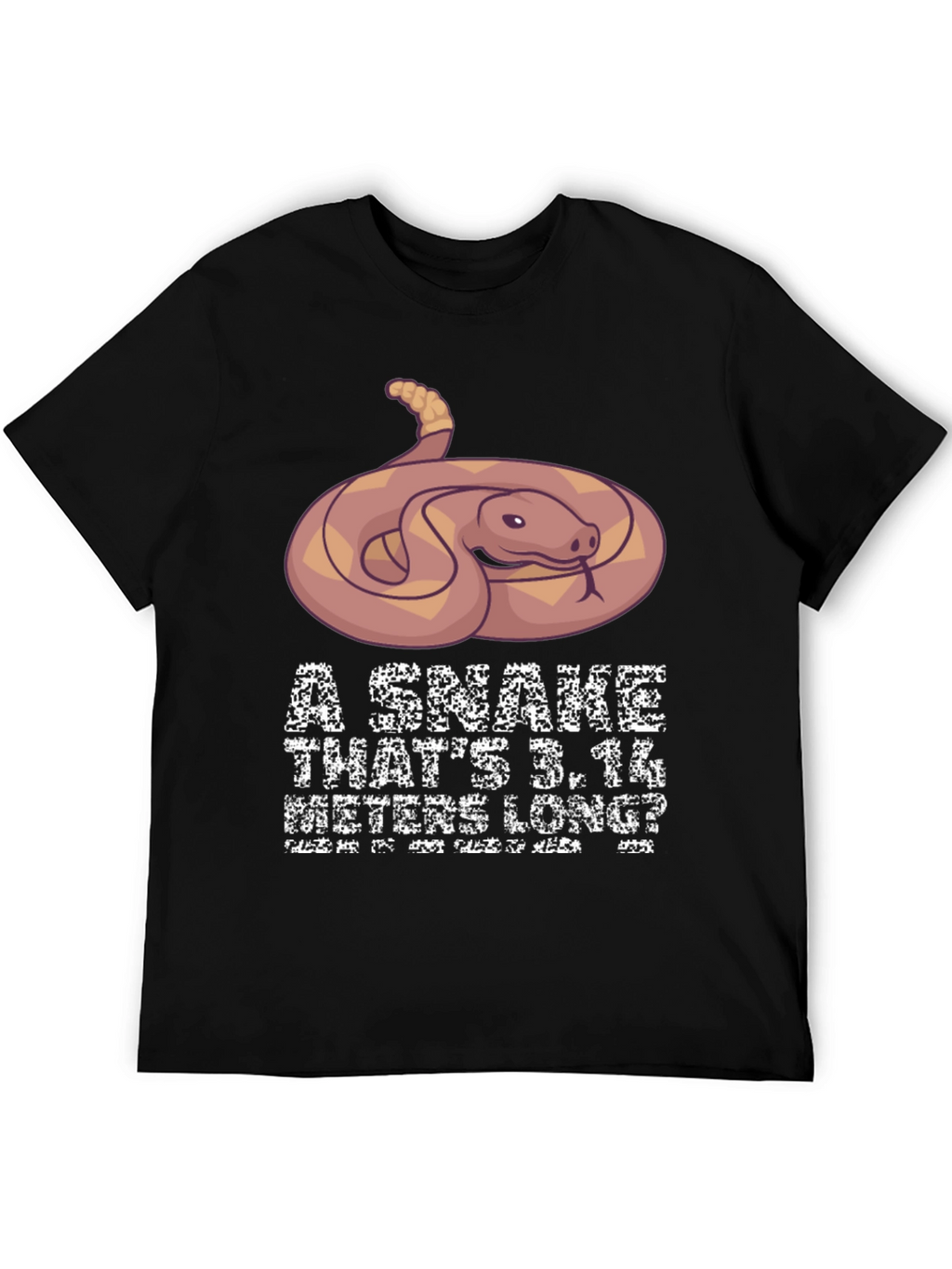 Funny Snake Pi Day Mens T-Shirt