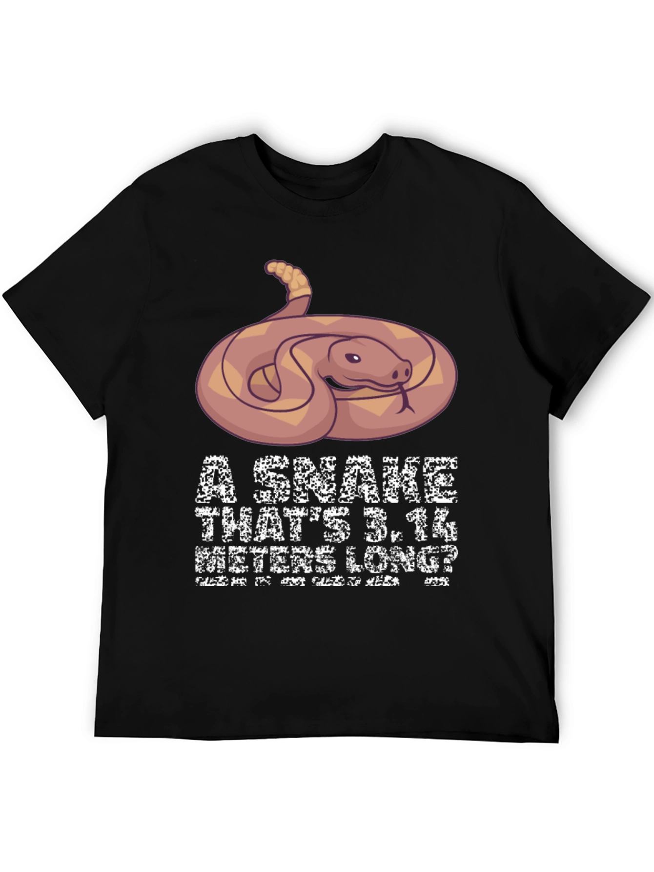 Funny Snake Pi Day Mens T-Shirt