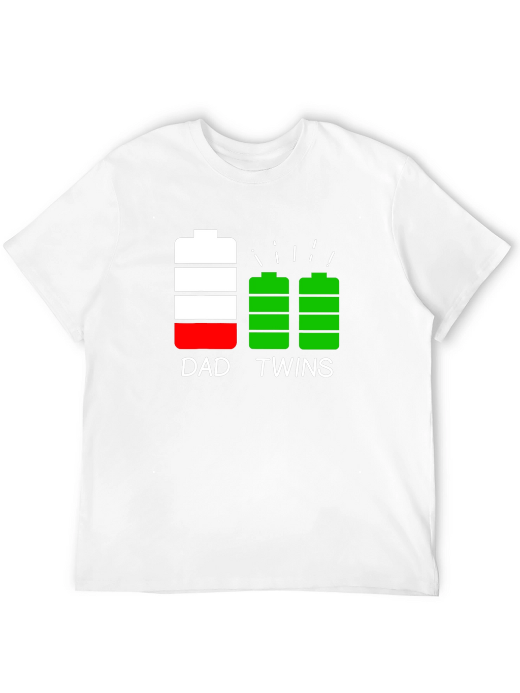 Dad Twins Battery T-Shirt