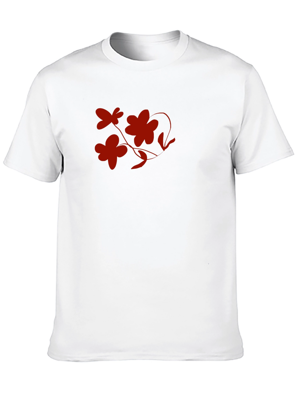Floral Graphic Print T-Shirt - Black