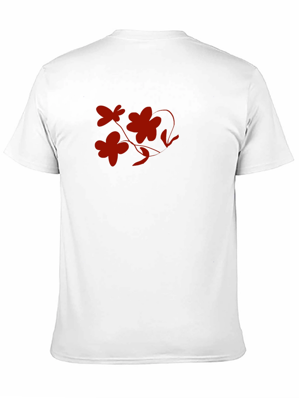 Floral Graphic Print T-Shirt - Black