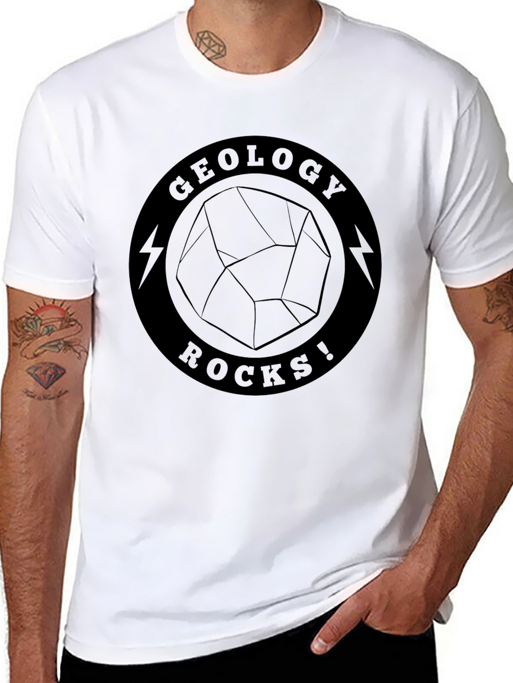 Geology Rocks! Black Graphic T-Shirt