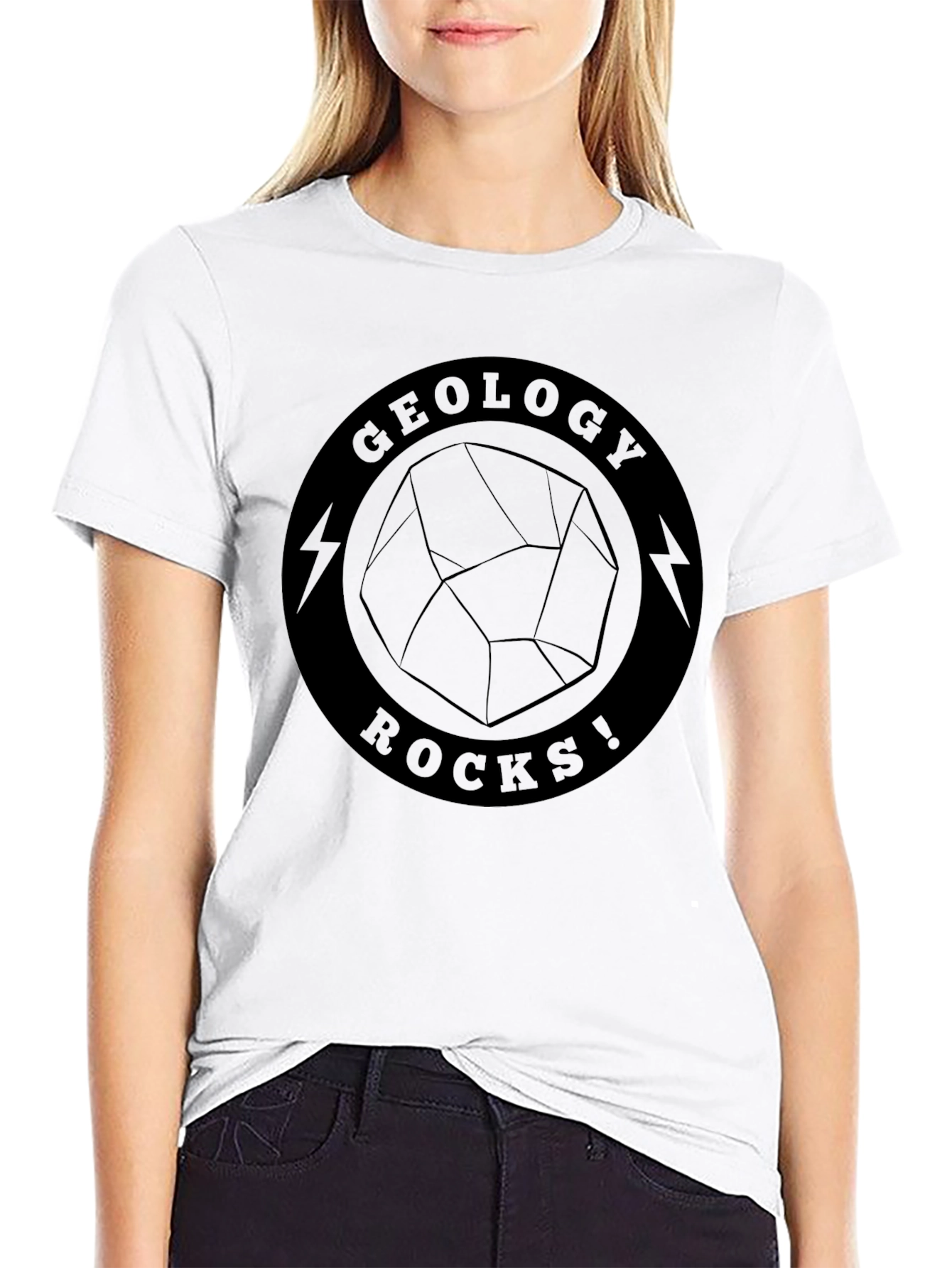 Geology Rocks! Black Graphic T-Shirt