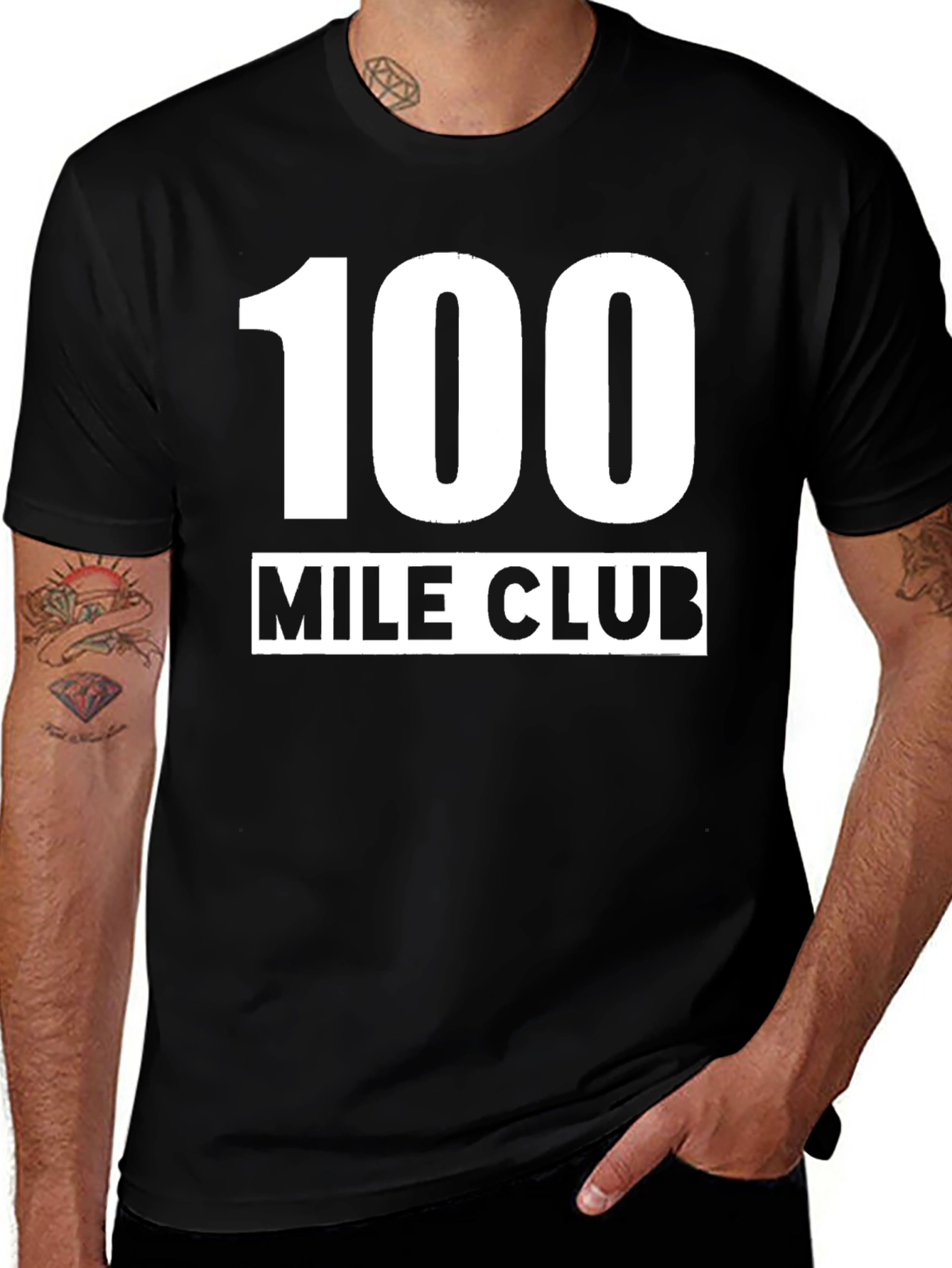 100 Mile Club Black T-Shirt