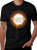Illinois Solar Eclipse T-Shirt - April 8th 2024