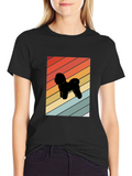 Retro Dog Silhouette Graphic Tee