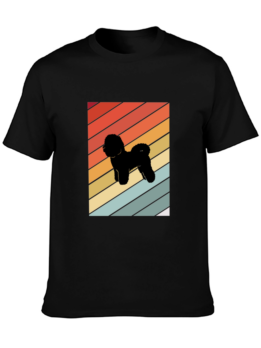 Retro Dog Silhouette Graphic Tee