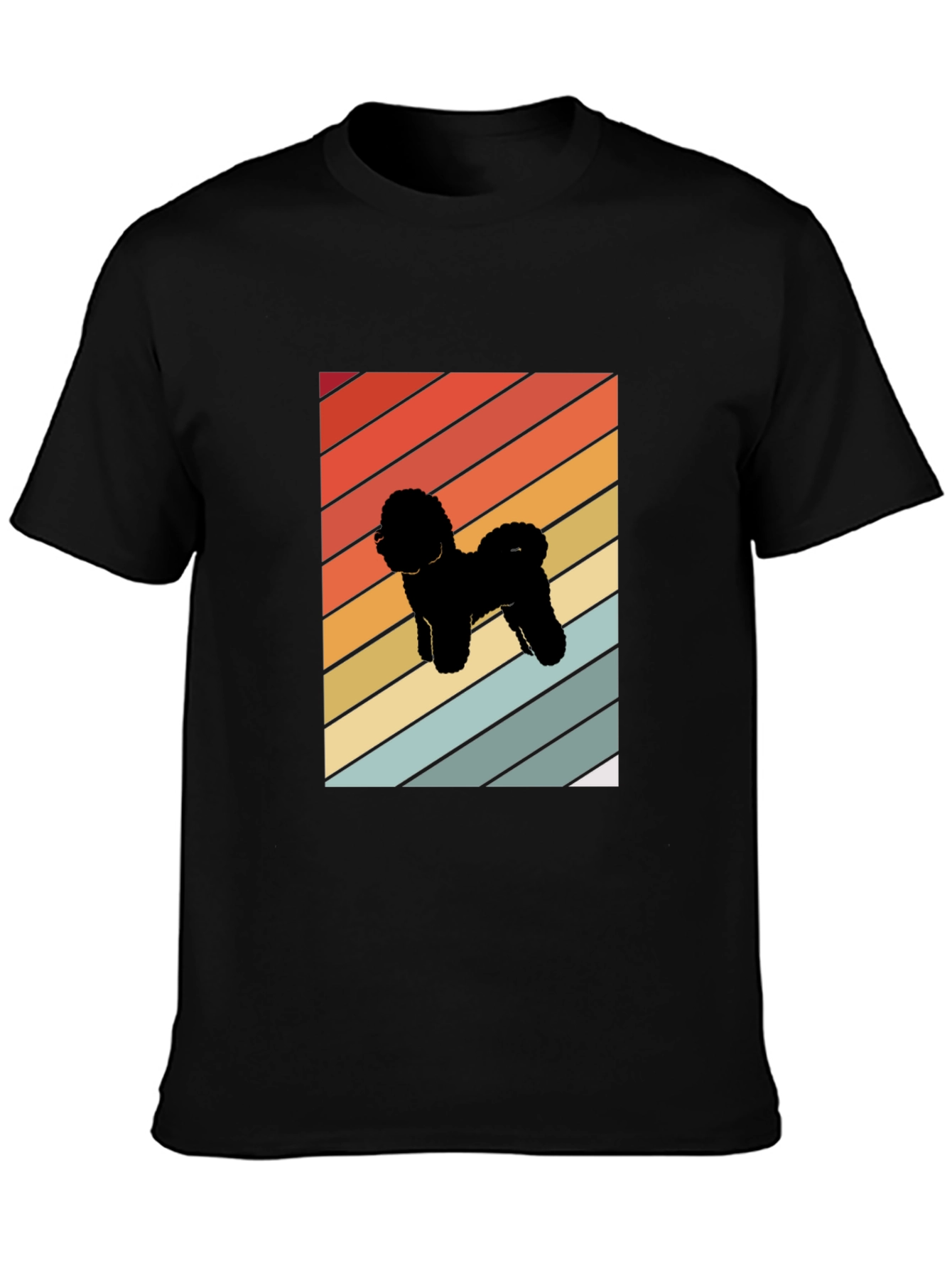 Retro Dog Silhouette Graphic Tee