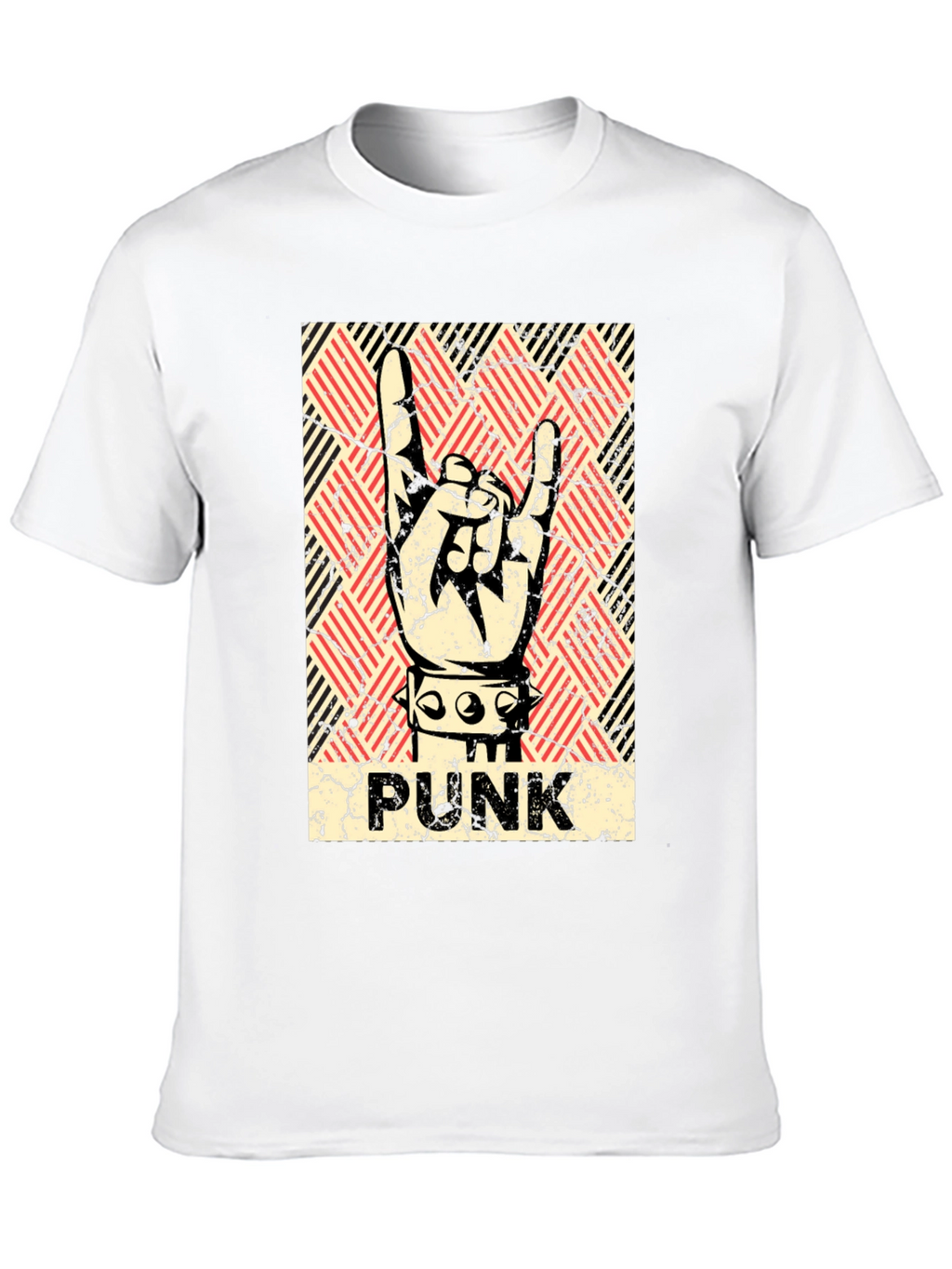 Punk Rock Hand Sign T-Shirt - Black