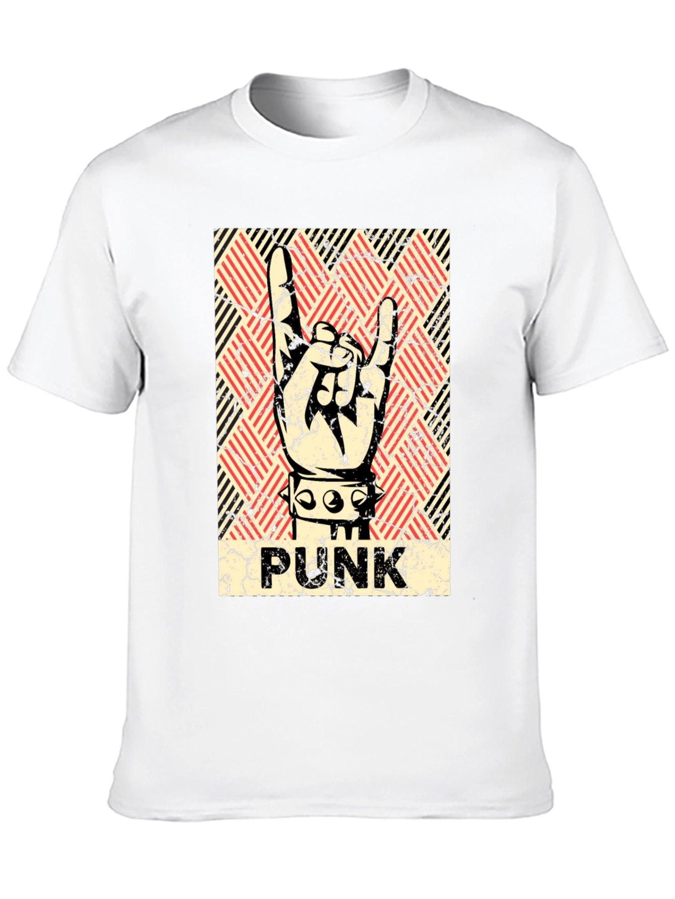 Punk Rock Hand Sign T-Shirt - Black