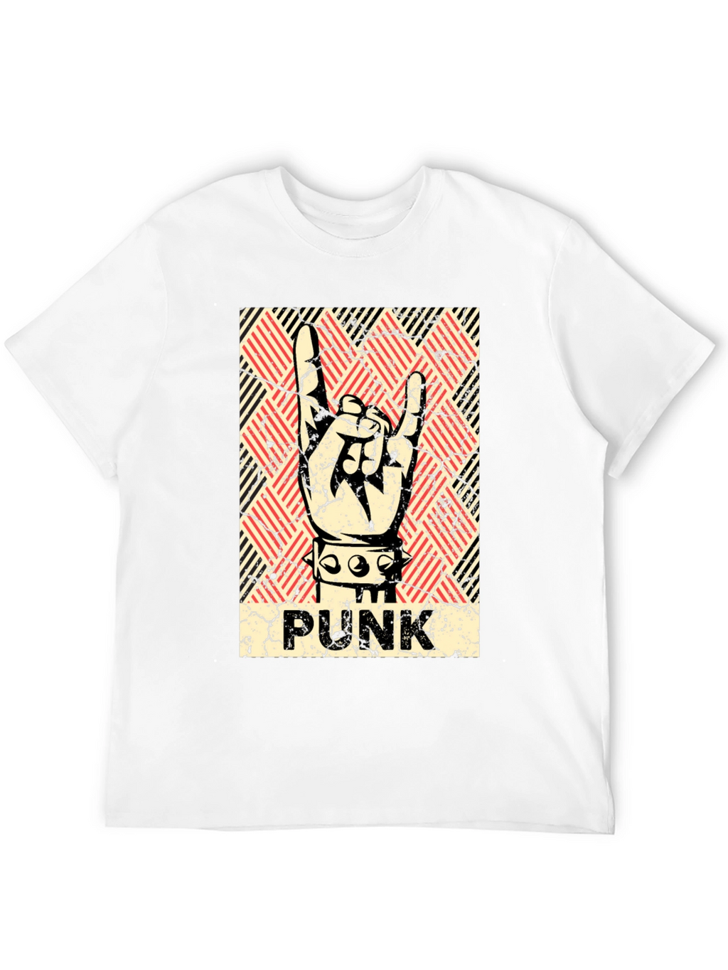 Punk Rock Hand Sign T-Shirt - Black
