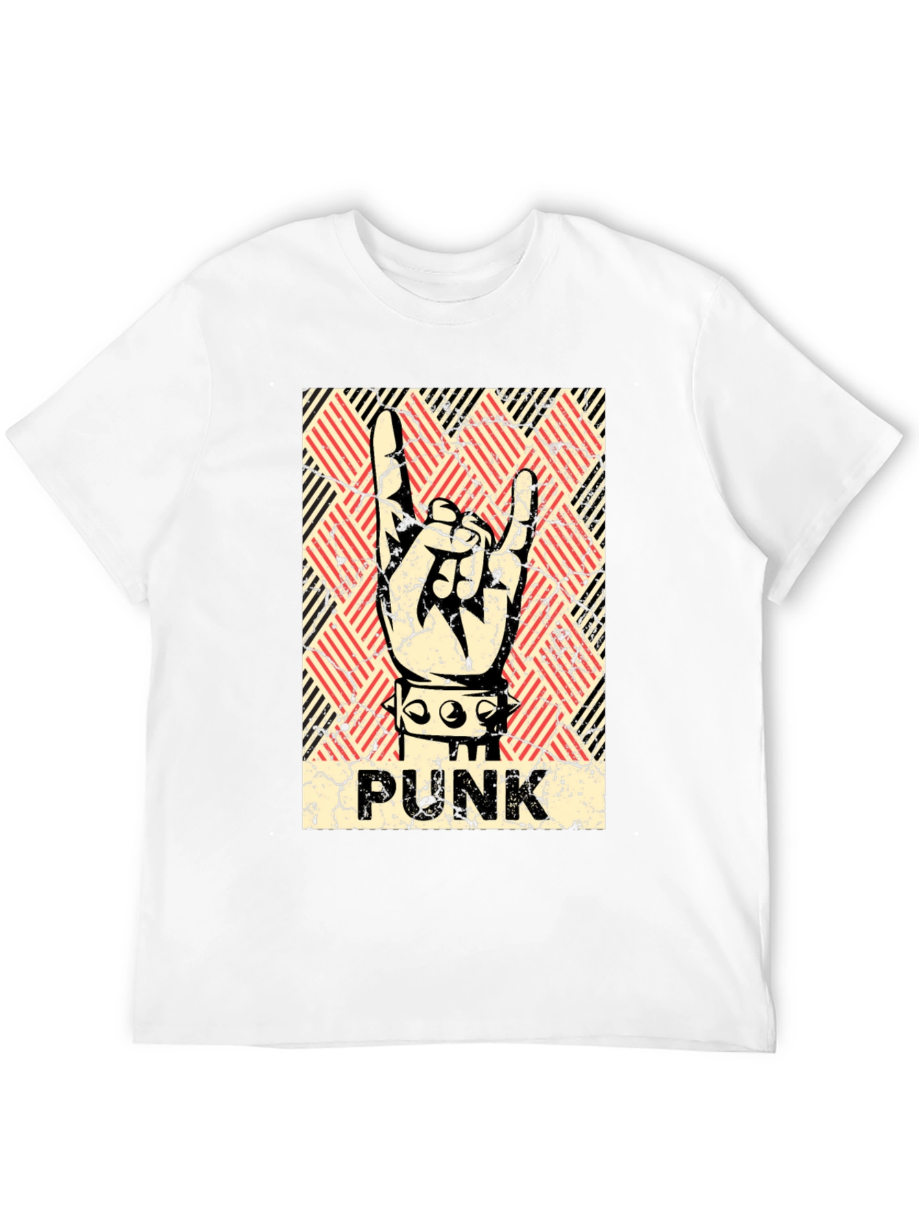 Punk Rock Hand Sign T-Shirt - Black
