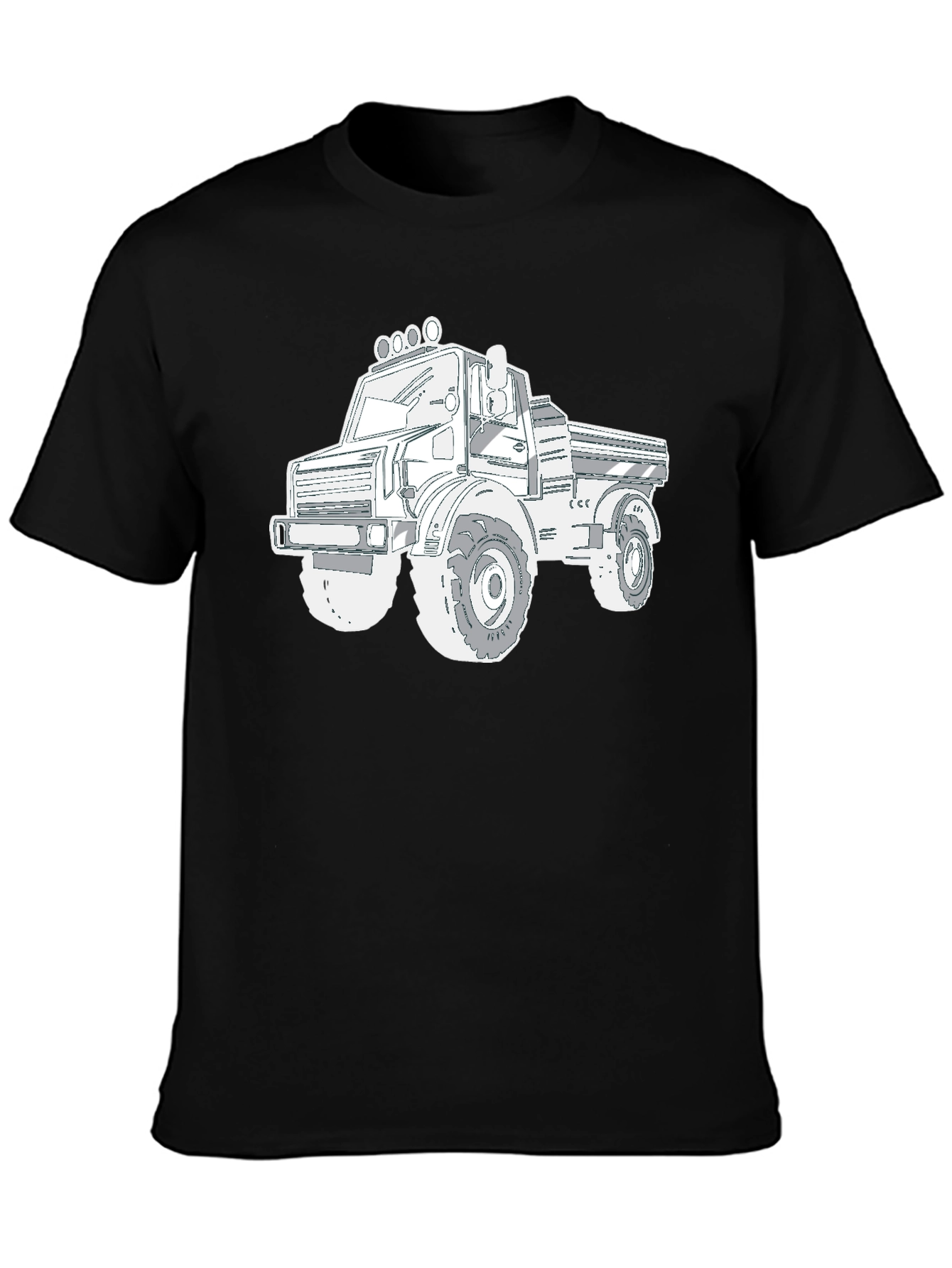 Black Truck Graphic Tee - Off-Road Vehicle Design