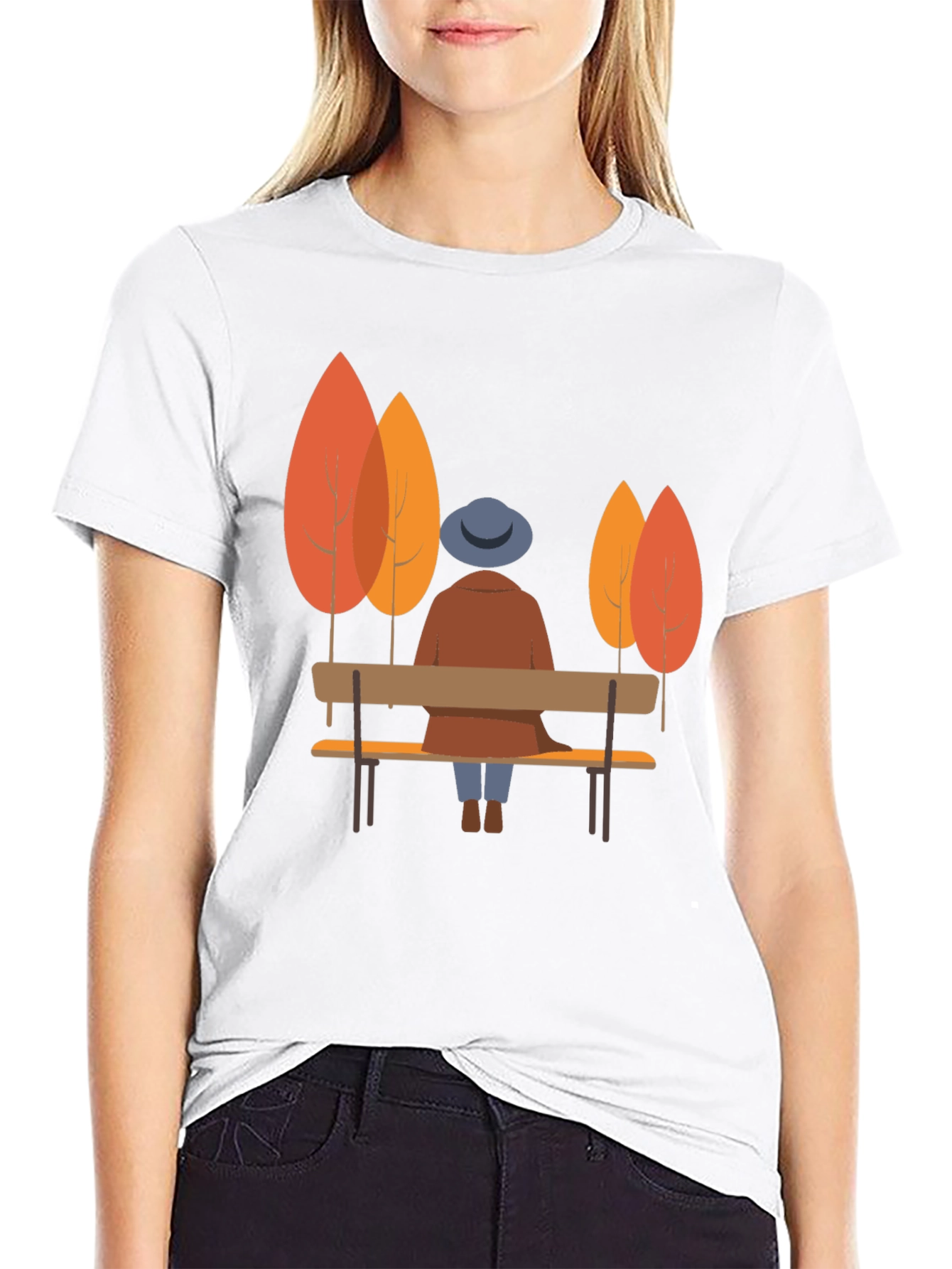 Autumn Scene Graphic Tee - Comfort & Style