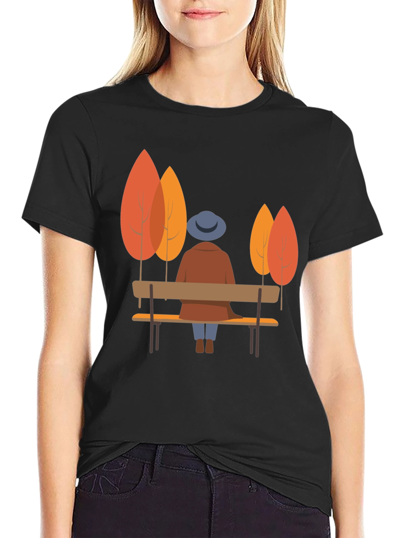 Autumn Scene Graphic Tee - Comfort & Style