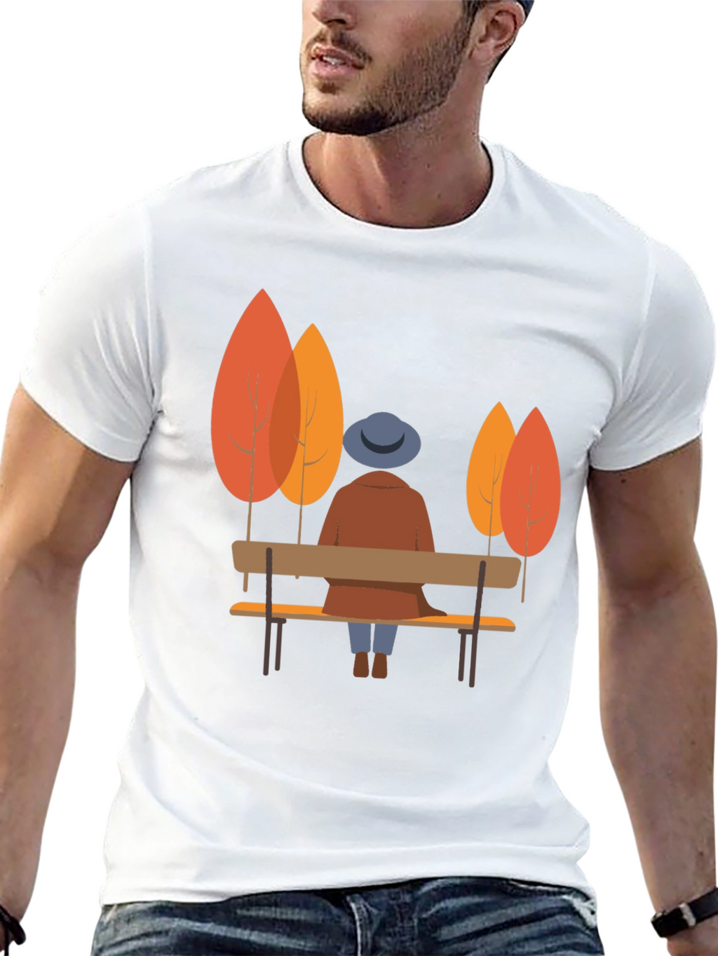 Autumn Scene Graphic Tee - Comfort & Style