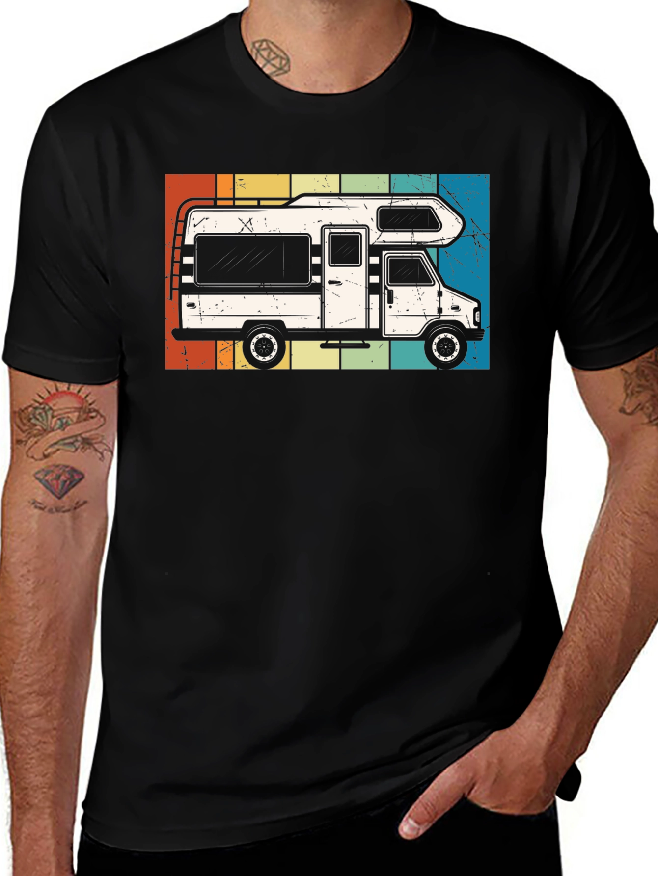 Vintage RV Camper T-Shirt - Retro Road Trip Tee